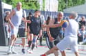 (FOTO) Dan košarke: Ples pod koši - po več desetletjih spet košarkarski. Brez rivalstva med bregovoma