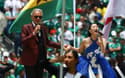 (FOTO in VIDEO) Otvoritev nogometnega SP: Himno izvedel Andrea Bocelli, Salma Hayek s pokalom za zmagovalce ...