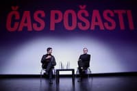 Slavoj Žižek med razpravo z Luko Mescem: Volite Levico ali Svobodo, ne pa tudi SD