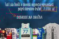 Izjemni okrepitvi Večerove dobrodelne dražbe: Na voljo tudi dresa Luke Dončića in Timija Maxa Elšnika