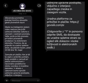 Policija opozarja: Lažni SMS-i "prometne policije" Mariborčane že stali več tisoč evrov