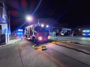 Na terenu okoli 80 gasilcev: Zagorelo v obratu za predelavo mesa Celjskih mesnin