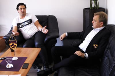 Uspešen dvojec direktorjev Maribora. Zahovič in Bojan Ban.