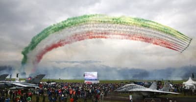Italijanska akrobatska skupina Frecce Tricolori. 
