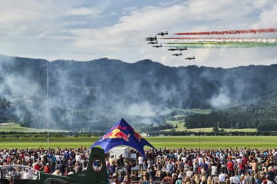 Frecce Tricolori so lahko nastopili le en dan. 