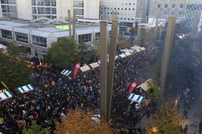 (GALERIJA) Mošta ni več, samo še vino! Takšno je vzdušje na največjem martinovanju v državi