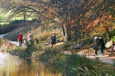 (FOTO) Mestni park v jesenskih barvah