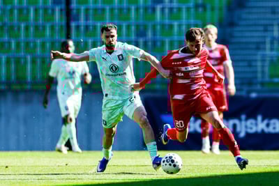 Nogometaši Olimpije premagali Aluminij z 2:1 (0:0)