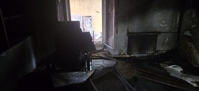 (FOTO) Gorelo je v vili pri skladiščih soli v Portorožu