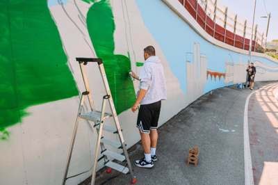 (FOTO) V Mariboru nastaja urbana galerija na prostem