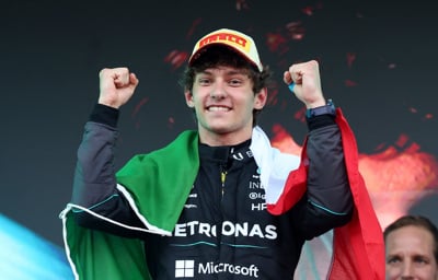 (FOTO) Kimi Antonelli najmlajši zmagovalec VN Monaka. Koliko mlajši je od prejšnjega rekorderja Hamiltona?