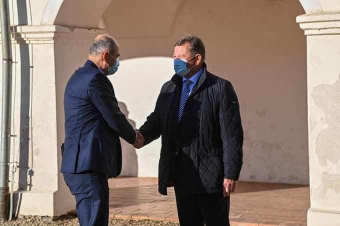 Janez Janša in Aleksander Jevšek Foto: Vanesa JAUŠOVEC