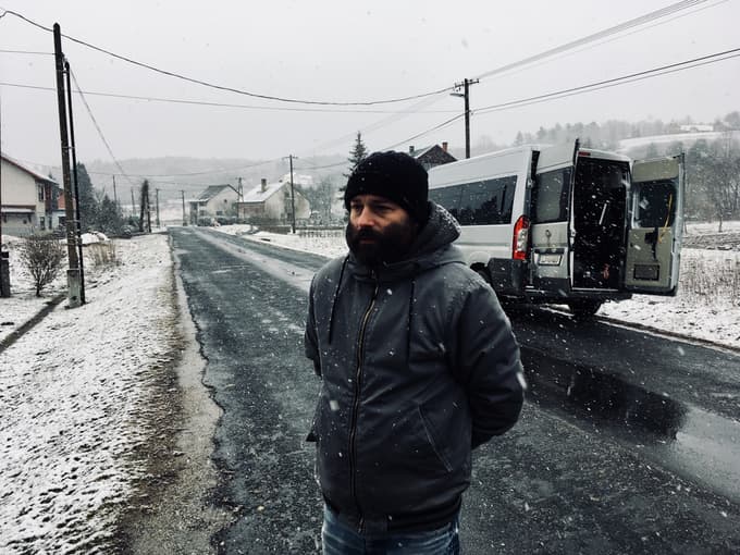 Matjaž Ivanišin (med snemanjem filma Oroslan)