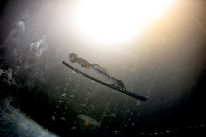 Anže Lanišek je bil vse dni naš najboljši pod Poncami. 