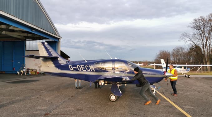 (FOTO in VIDEO) Letalo Commander 114B: Nova pridobitev Letalskega centra Maribor