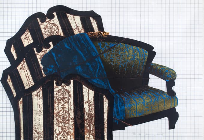 Adriana Maraž, Brez naslova, sitotisk, 1974, 70 x 98 cm