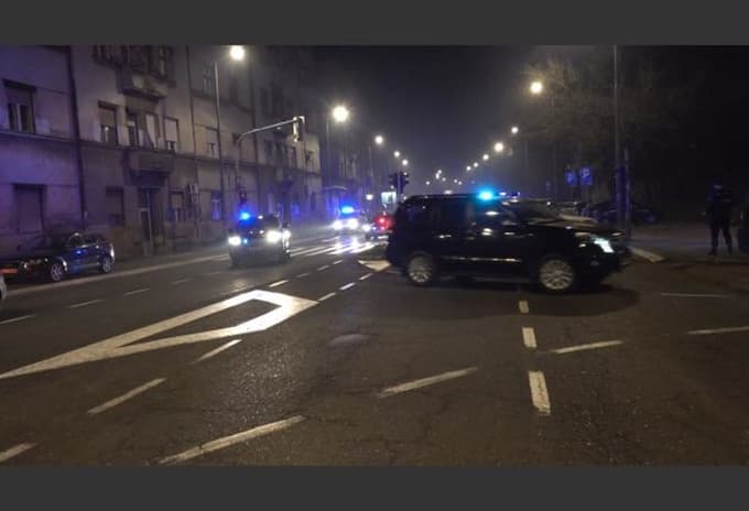 Policija je med aretacijami poskrbela tudi za številne blokade na beograjskih ulicah. Foto: MNZ Srbije