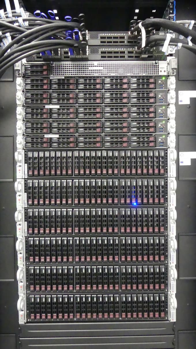 Superračunalnik Trdina na Fakulteti za informacijske študije v Novem mestu Foto: Arhiv UM