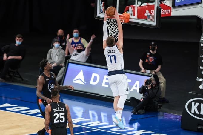 (FOTO in VIDEO) Dončić Dallas popeljal do zmage v New Yorku
