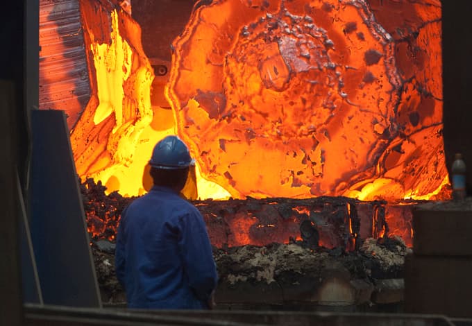 Proizvodnja v Železarni Ravne