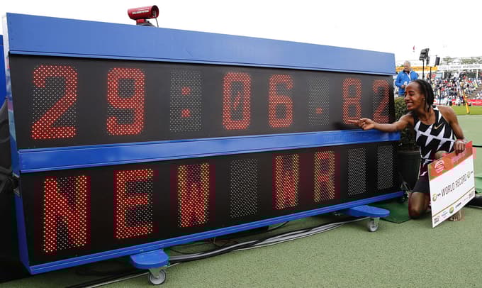 (FOTO in VIDEO) Sifan Hassan postavila svetovni rekord na 10.000 m