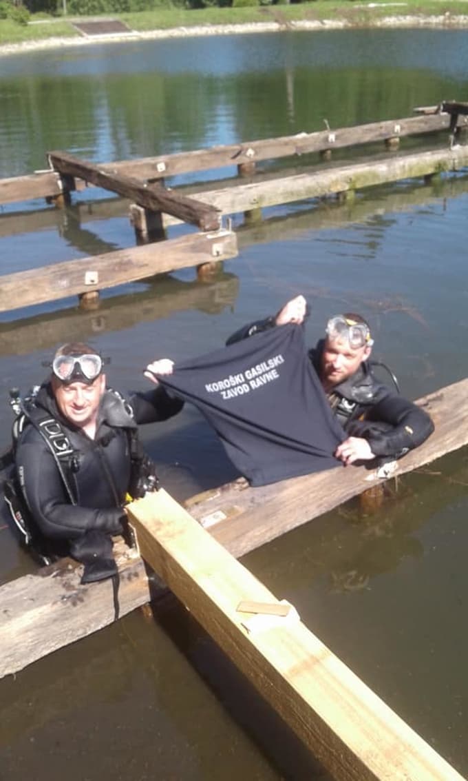 Potapljača na Ivarčkem jezeru