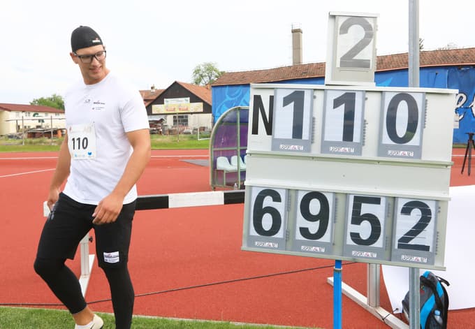 Ptuj - atletika - disk - Kristjan Čeh - nov državni rekord (foto: Saso Bizjak)