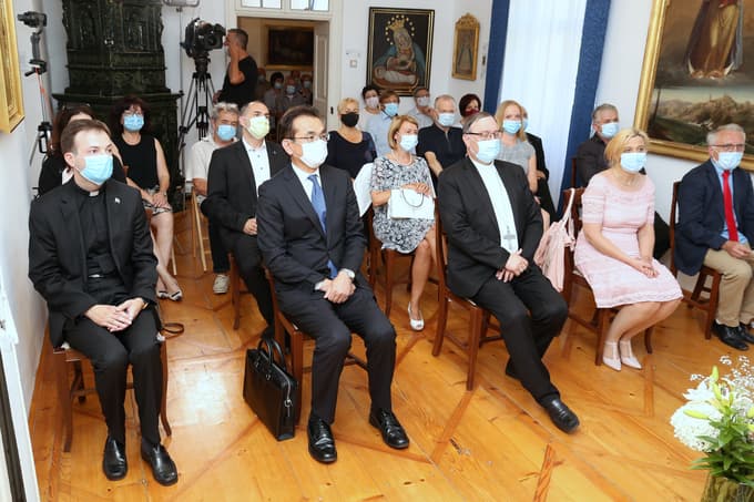 Z otvoritve salona Foto: Arhiv župnije