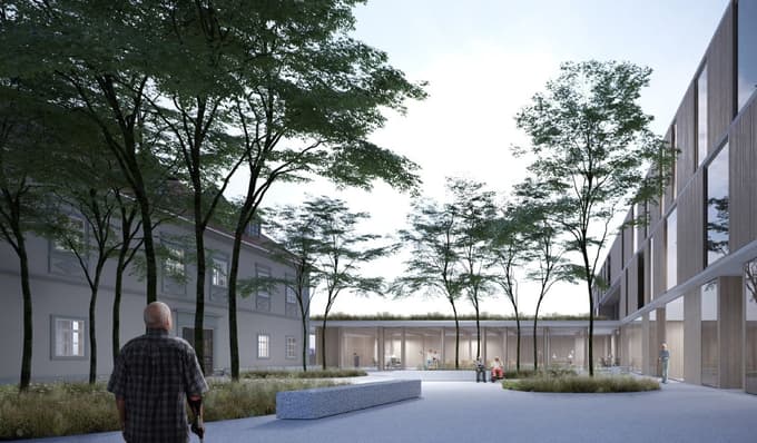 Notranje dvorišče. 
Skica: Arrea, Arhitektura, d.o.o.