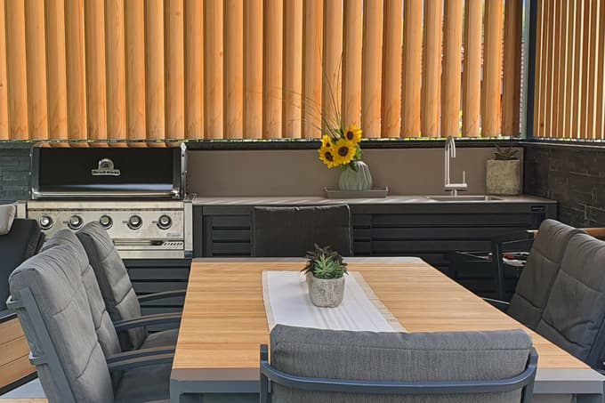 Letna kuhinja je lahko tudi na majhnem prostoru