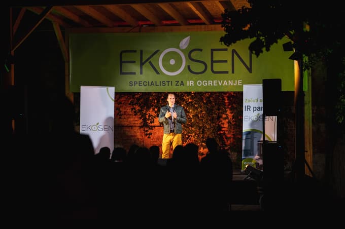 Vid Valič je poskrbel za prešeren smeh med obiskovalci večernega dogodka.