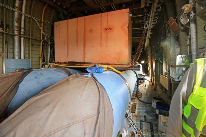 Tovorni prostor orjaškega Mi-26.