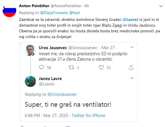 Tviti Janeza Lavreta