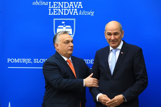 Janša in Orban v Lendavi podpisala sporazum

