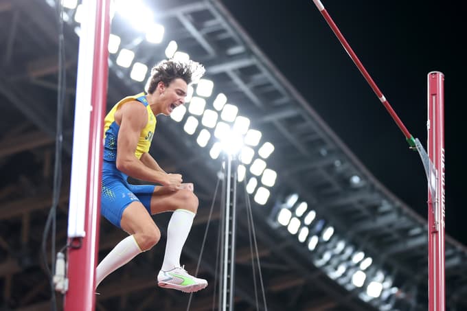 Tretjeuvrščeni Armand Duplantis, evropski atlet leta.   