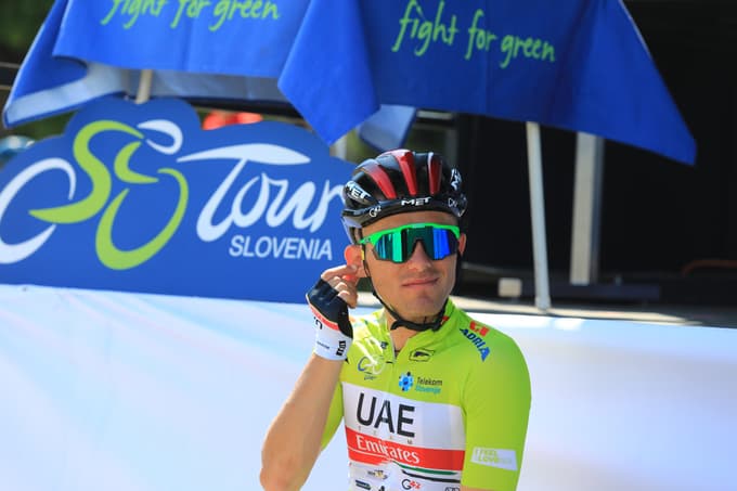 Rafal Majka je drugo etapo začel v zeleni majici.