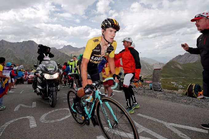 Roglič je leta 2017 prvi osvojil etapo. 
