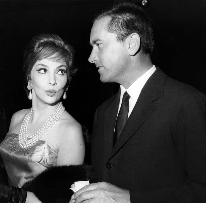 Gina Lollobrigida z možem Milkom Skofićem leta 1960