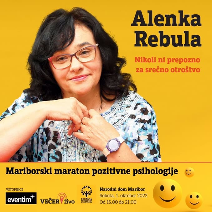 Pesnica Alenka Rebula vas vabi na Mariborski maraton pozitivne psihologije