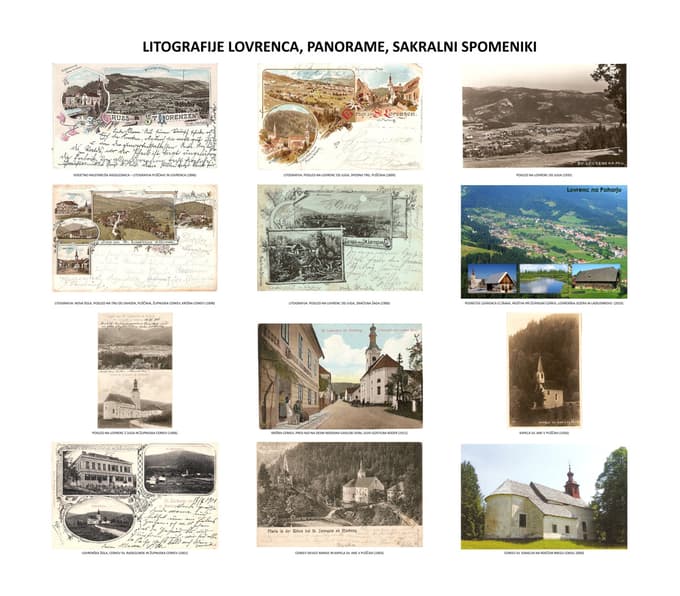 Plakat z razglednicami Franca Verovnika