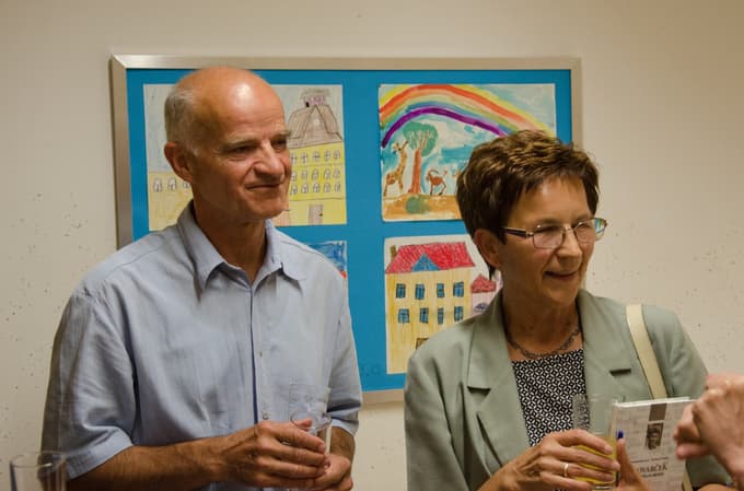 Franc Verovnik s soprogo Tončko leta 2014, ko sta uredila knjigo Slovarček osirotelih besed Antonije Bernard.