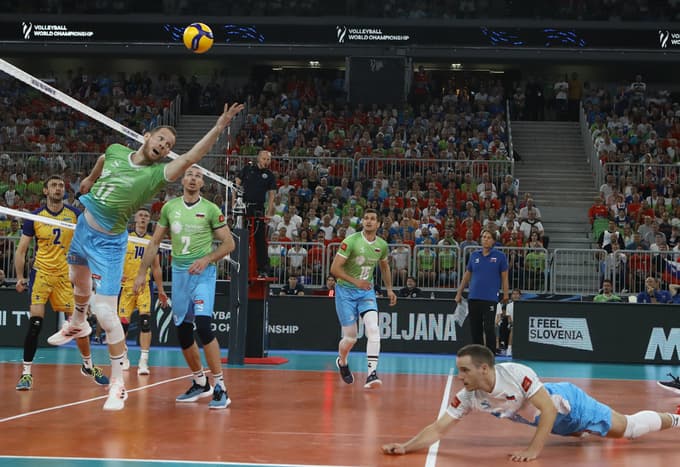 (FOTO) Zgodovinski uspeh slovenskih odbojkarjev: Slovenija je v polfinalu svetovnega prvenstva
