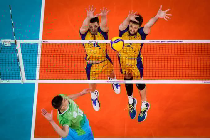 Odbojka, Stožice, Slovenija - Ukrajina