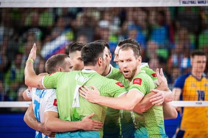 Odbojka, Stožice, Slovenija - Ukrajina