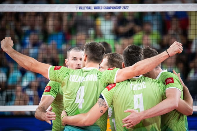 Odbojka, Stožice, Slovenija - Ukrajina