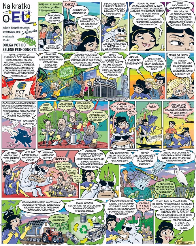 Večer in Evropski parlament predstavljata strip dr. Horowitza, 10. del: Ursula na strani podnebja in ljudi