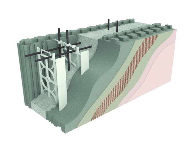 Stenski sistem z ometom