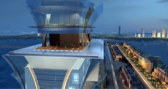 (FOTO) V mestu neverjetnih rekordov: Najvišji "neskončni" bazen na svetu ponuja razgled, ob katerem se vam zvrti