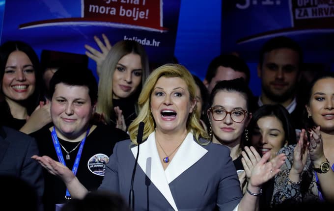 Kolinda Grabar-Kitarović je kandidatka vladajoče stranke HDZ.