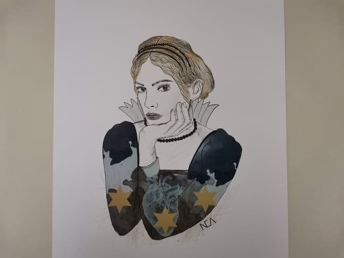 Tako se motivika celjskih grofov kaže skozi Neine ilustracije.